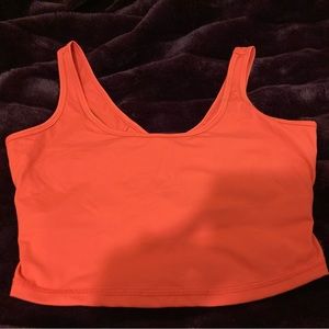 Orange workout top